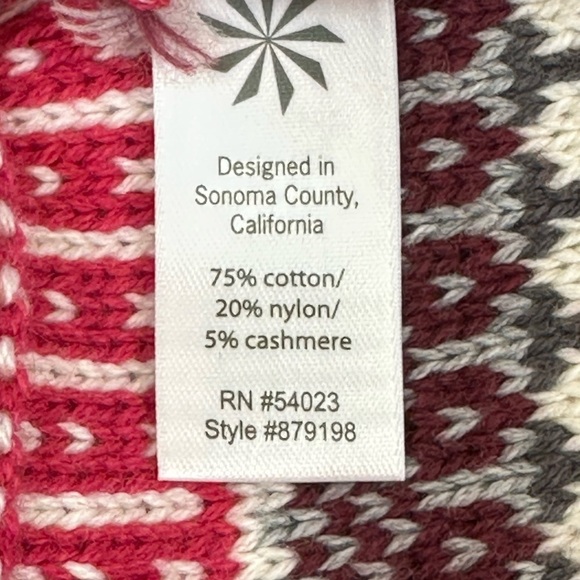 Athleta Pink Fair Isle Knit Sweater Dress Small Soft Cozy Rustic Lodge Winter - Picture 8 of 13